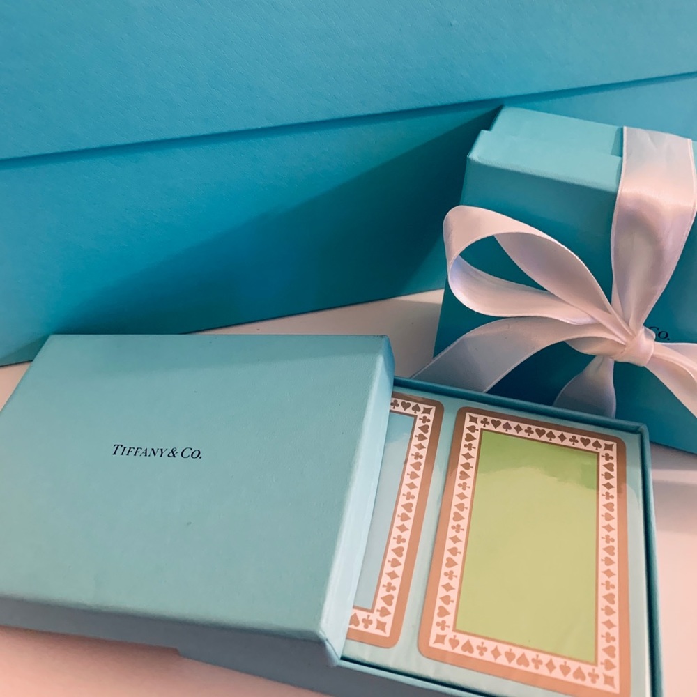 Tiffany & Co NIB Playing Cards -Two Decks in Original Box NEW!
